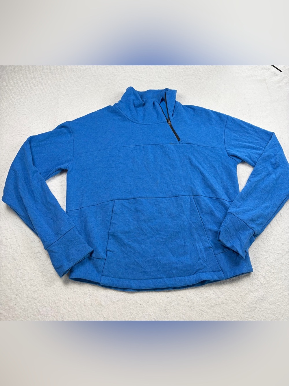 The North Face Women's Blue Side-Zip Funnel Neck‎ Pullover Sweatshirt M
